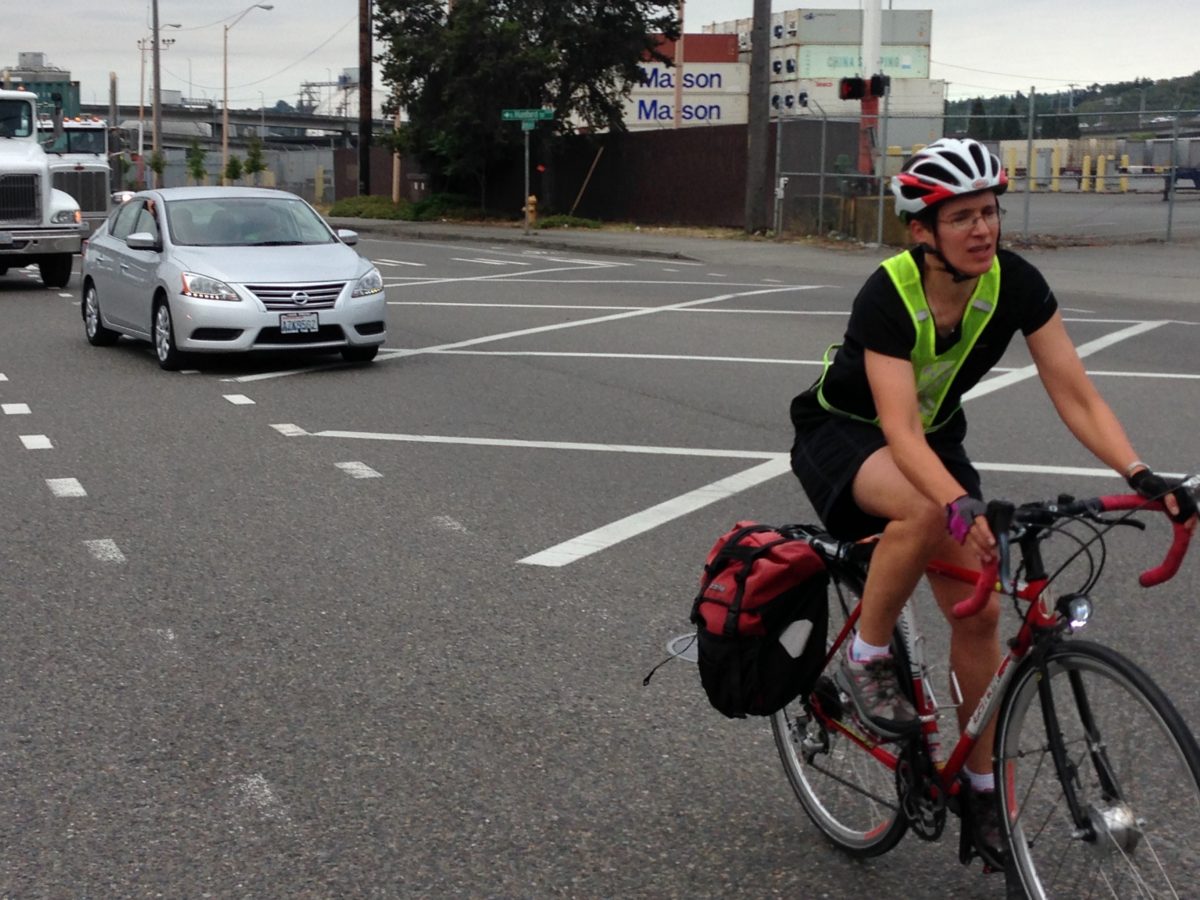 Seattle pedaling backwards