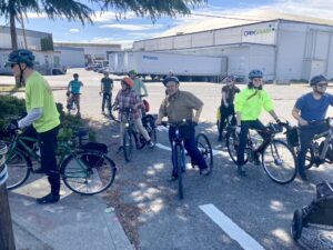 Group of bike riders